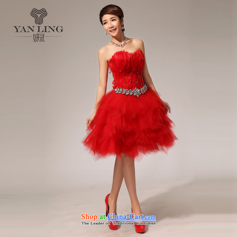 Charlene Choi Ling 2015 new dresses bows to red dress small dress LF117 M, Charlene Choi spirit has been pressed shopping on the Internet