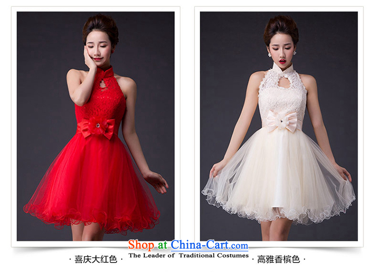 Hei Kaki wedding dresses 2015 new sexy Korean version of the Princess Bride also integrated with short-hang, irrepressible bon bon skirt bridesmaid JX10 serving champagne color pictures, prices, XS brand platters! The elections are supplied in the national character of distribution, so action, buy now enjoy more preferential! As soon as possible.