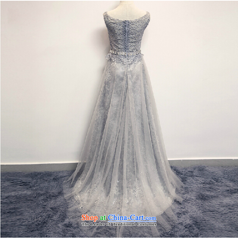 Wedding dress 2015 new Korean lace bride bows banquet chairman of evening dress spring small Tail Light Gray , pure love bamboo yarn , , , shopping on the Internet