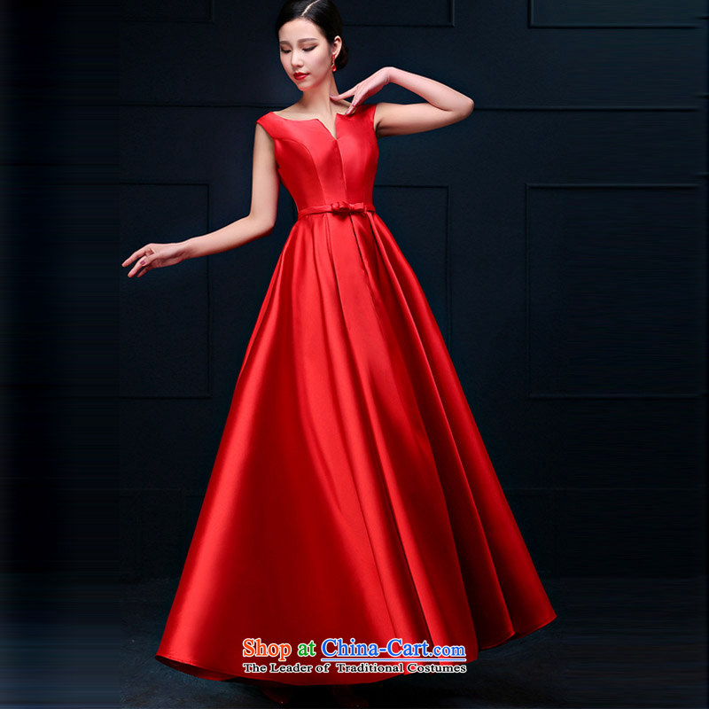 Pure Love bamboo yarn toasting champagne evening dresses 2015 new marriage long banquet dress dresses Bridal Fashion evening red red long M, pure love bamboo yarn , , , shopping on the Internet
