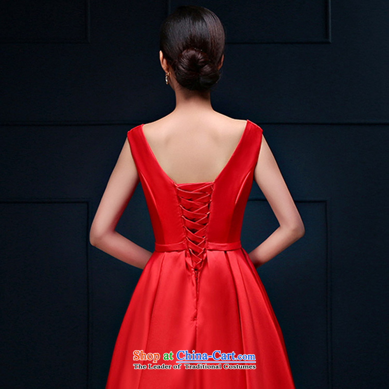 Pure Love bamboo yarn toasting champagne evening dresses 2015 new marriage long banquet dress dresses Bridal Fashion evening red red long M, pure love bamboo yarn , , , shopping on the Internet