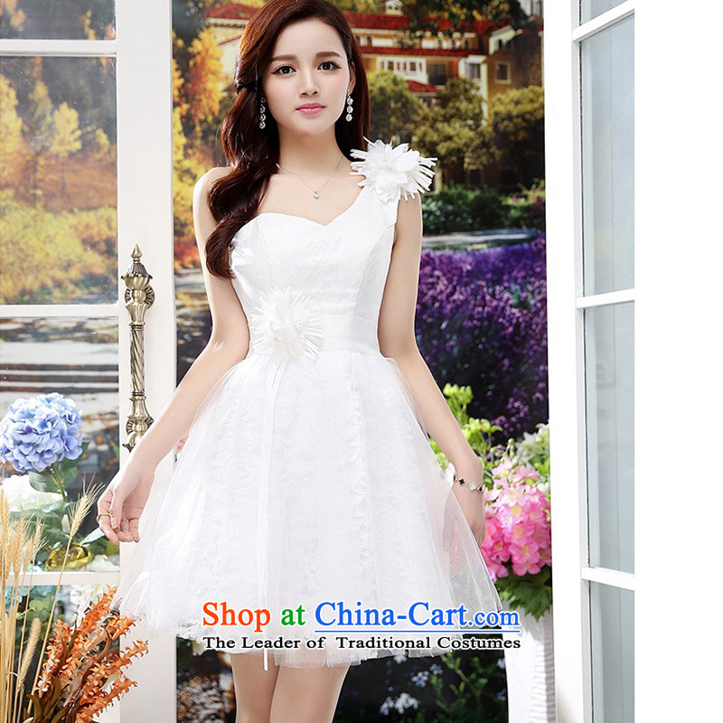 Click the shoulder dress upscale lace princess skirt 2015 summer is elegant and modern dresses wedding dresses wedding dress bon bon pink XL,UYUK,,, shopping on the Internet