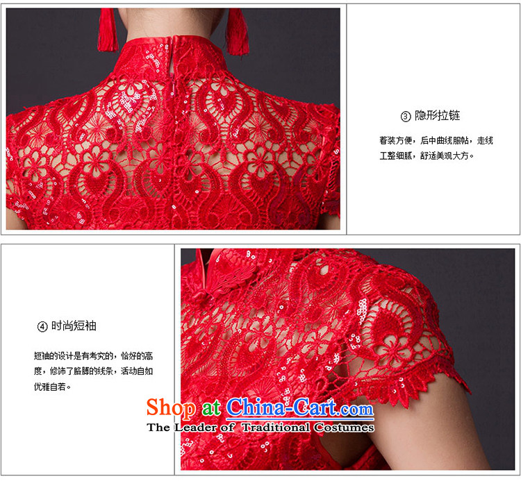 Hei Kaki 2015 new bows dress classic collar Stylish retro engraving lace irrepressible tray clip dress skirt L003 RED XS picture, prices, brand platters! The elections are supplied in the national character of distribution, so action, buy now enjoy more preferential! As soon as possible.
