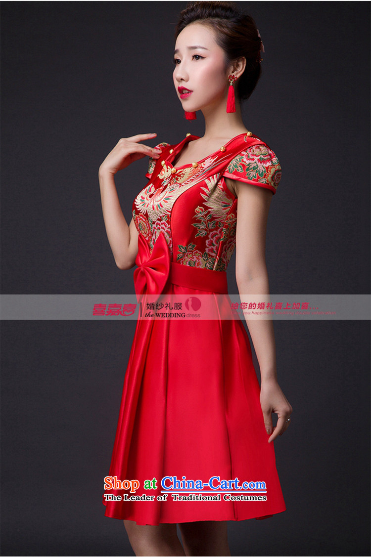 Hei Kaki 2015 new bows dress classic style of retro fine embroidery irrepressible tray clip dress skirt L006 RED M picture, prices, brand platters! The elections are supplied in the national character of distribution, so action, buy now enjoy more preferential! As soon as possible.