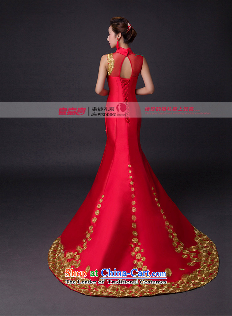 Hei Kaki 2015 new bows dress classic style of retro fine embroidery irrepressible tray clip dress skirt L010 wine red XS picture, prices, brand platters! The elections are supplied in the national character of distribution, so action, buy now enjoy more preferential! As soon as possible.