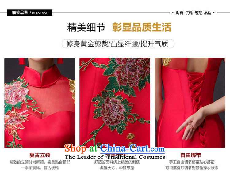 Hei Kaki 2015 new bows dress classic style of retro fine embroidery irrepressible tray clip dress skirt L010 wine red XS picture, prices, brand platters! The elections are supplied in the national character of distribution, so action, buy now enjoy more preferential! As soon as possible.