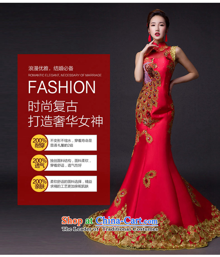 Hei Kaki 2015 new bows dress classic style of retro fine embroidery irrepressible tray clip dress skirt L011 wine red left Tailored size picture, prices, brand platters! The elections are supplied in the national character of distribution, so action, buy now enjoy more preferential! As soon as possible.