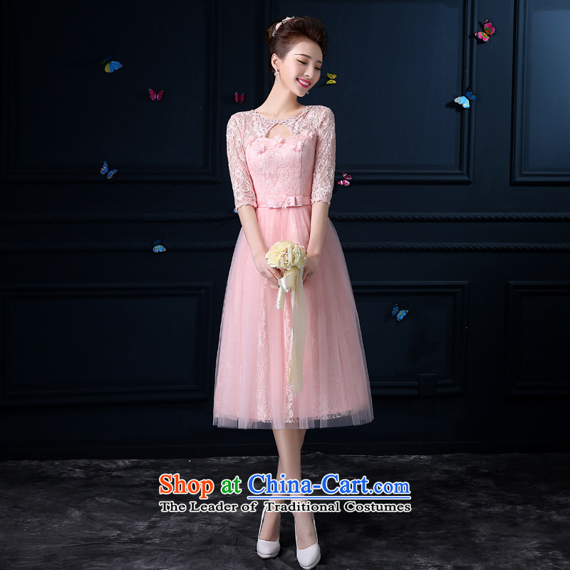 The privilege of serving-leung 2015 new bridesmaid to serve in the summer the girl long gown bridesmaid to serve small sister mission bridesmaid skirt round-neck collar dripping-dong in cuff 3XL, - The privilege of serving-leung , , , shopping on the Internet