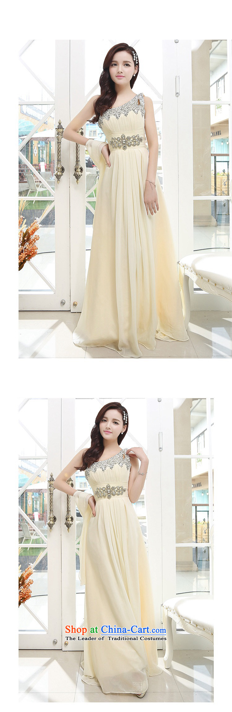 Upscale dress Summer 2015 new ultra long skirt dress single Shoulder Strap-to-ceiling petticoats evening dresses apricot XL Photo, prices, brand platters! The elections are supplied in the national character of distribution, so action, buy now enjoy more preferential! As soon as possible.