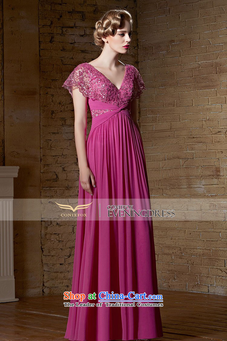 Creative Fox evening dresses 2015 new evening dresses lace red wedding dress long deep V evening dresses bridesmaid banquet service 30895 color photo of bows L picture, prices, brand platters! The elections are supplied in the national character of distribution, so action, buy now enjoy more preferential! As soon as possible.