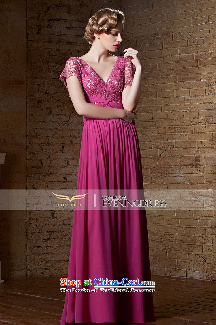 Creative Fox evening dresses 2015 new evening dresses lace red wedding dress long deep V evening dresses bridesmaid banquet service 30895 color photo of bows L picture, prices, brand platters! The elections are supplied in the national character of distribution, so action, buy now enjoy more preferential! As soon as possible.