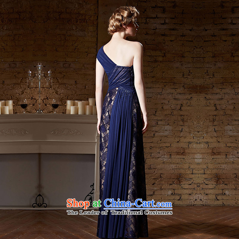 Creative Fox evening dresses聽2015 new sexy shoulder dress long skirt blue long gown evening dresses services under the auspices of the annual bows 82156聽XXL, color picture creative Fox (coniefox) , , , shopping on the Internet