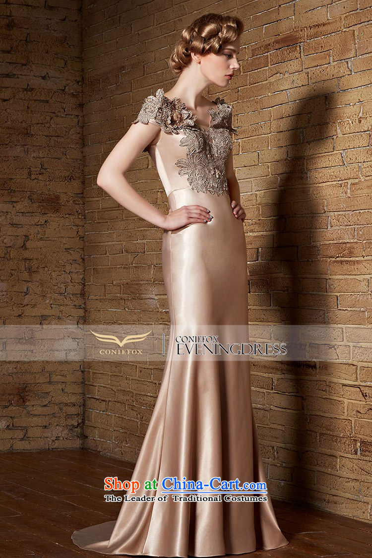 Creative Fox evening dresses 2015 new evening dress banquet crowsfoot dress skirt long bows dress female annual Sau San moderator dress 30905 the picture's color M brand, prices, picture platters! The elections are supplied in the national character of distribution, so action, buy now enjoy more preferential! As soon as possible.