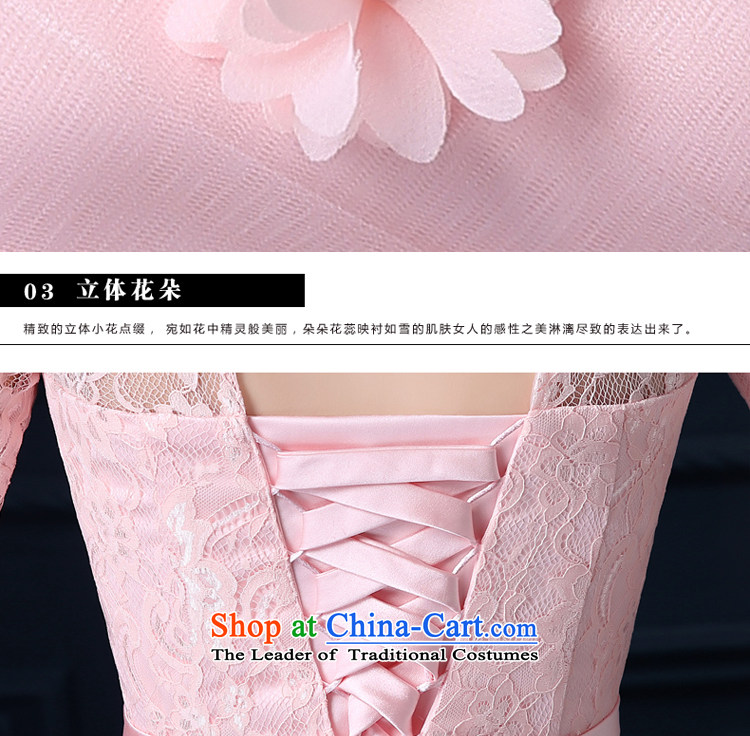 The privilege of serving-leung new 2015 bridesmaid services in the long summer female) bridesmaid mission sister skirt small dress bridesmaid skirt round-neck collar chest with flowers -- sleeved XL Photo, prices, brand platters! The elections are supplied in the national character of distribution, so action, buy now enjoy more preferential! As soon as possible.