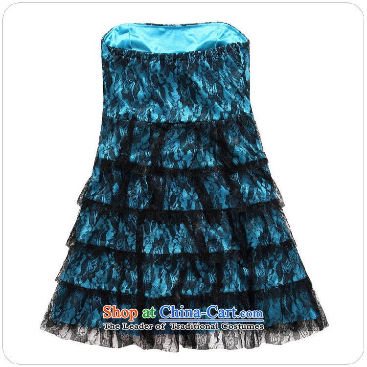 C.o.d. 2015 new larger dress Sleek and Sexy bare shoulders and chest lace dresses slips evening night with show skirts blue skirt cake XL about 120-140 catty picture, prices, brand platters! The elections are supplied in the national character of distribution, so action, buy now enjoy more preferential! As soon as possible.