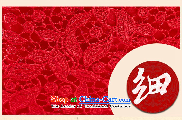 Upscale dress 2015 Summer bride cheongsam dress package and short-sleeved gown red lace high collar bridesmaid wedding dresses bows to Sau San long in the video thin red XXL picture, prices, brand platters! The elections are supplied in the national character of distribution, so action, buy now enjoy more preferential! As soon as possible.