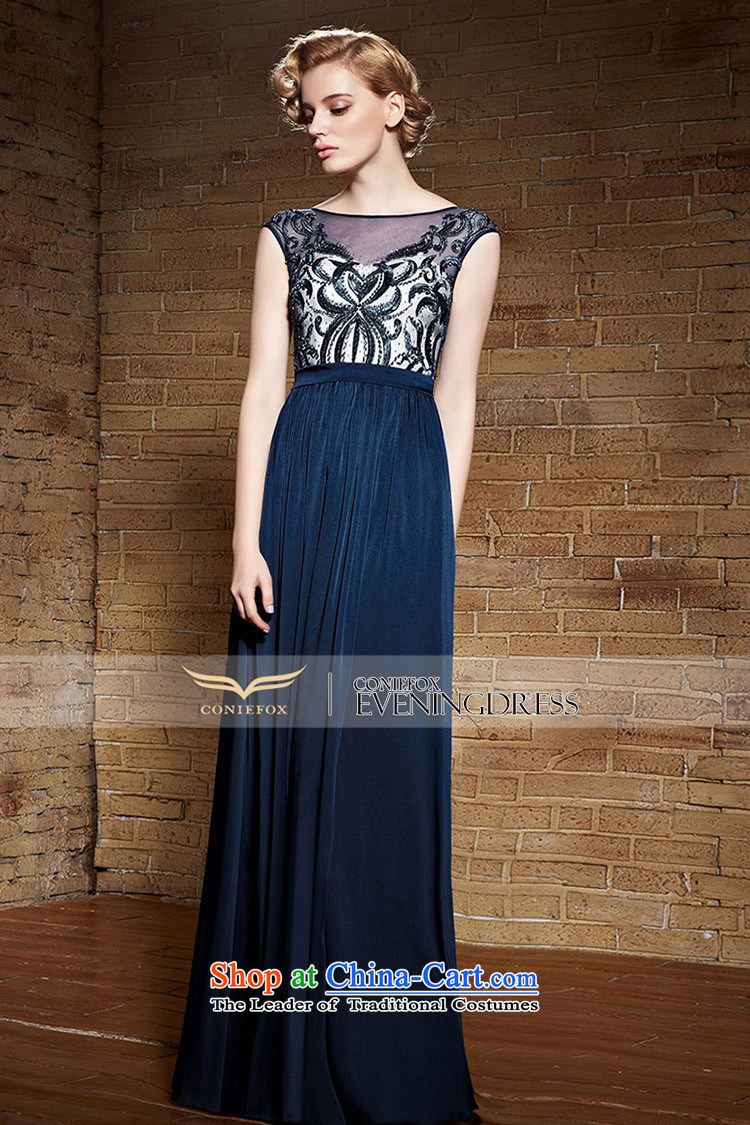 Creative Fox evening dresses 2015 new products long gown evening banquet bows to the Blue Lace Embroidery dress annual meeting under the auspices of dress long skirt 82139 Blue M picture, prices, brand platters! The elections are supplied in the national character of distribution, so action, buy now enjoy more preferential! As soon as possible.