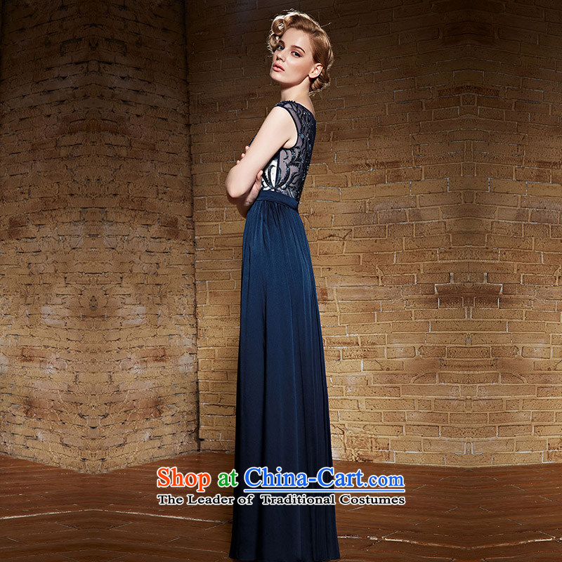 Creative Fox evening dresses 2015 new products long gown evening banquet bows to the Blue Lace Embroidery dress annual meeting under the auspices of dress long skirt 82139 Blue M creative Fox (coniefox) , , , shopping on the Internet