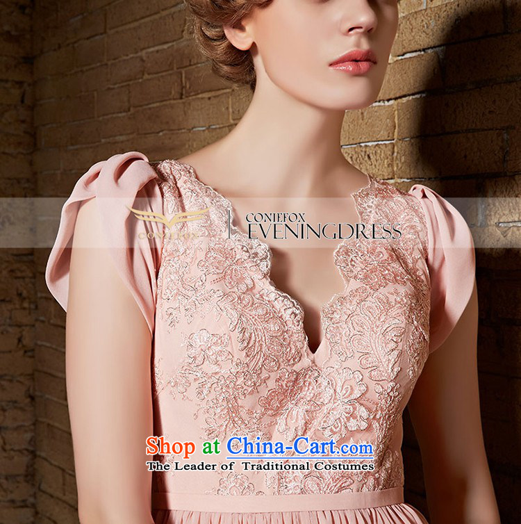 Creative Fox evening dresses 2015 new pink wedding dress bride bridesmaid dress V-Neck long banquet hosted services dress 30866 bows pink S picture, prices, brand platters! The elections are supplied in the national character of distribution, so action, buy now enjoy more preferential! As soon as possible.