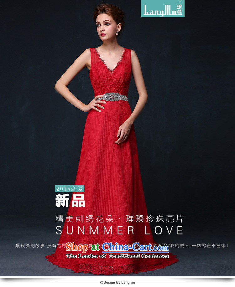 The new 2015 Luang dress shoulders lace back deep V red evening banquet dress bride bows Services Mr Ronald Red XL Photo, prices, brand platters! The elections are supplied in the national character of distribution, so action, buy now enjoy more preferential! As soon as possible.