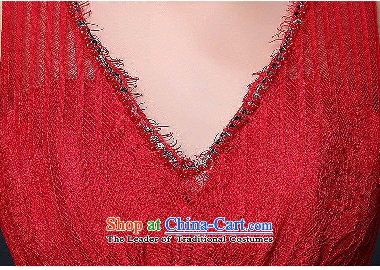 The new 2015 Luang dress shoulders lace back deep V red evening banquet dress bride bows Services Mr Ronald Red XL Photo, prices, brand platters! The elections are supplied in the national character of distribution, so action, buy now enjoy more preferential! As soon as possible.