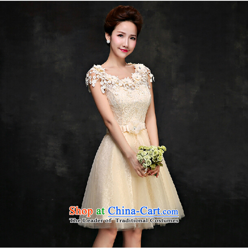 Pure Love bamboo yarn 015 Chun wedding dresses Bridal Services red word bows shoulder bridesmaid Services Mr Ronald small girl skirt champagne color dresses , pure love bamboo yarn , , , shopping on the Internet