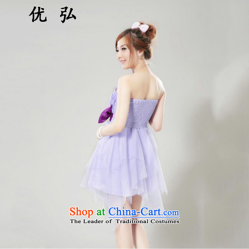 Optimize new dresses collision Hong-colored short of Hamor bow tie bows services bridesmaid Chest dinner dress new mz5101 purple, Optimize Philip code are , , , shopping on the Internet