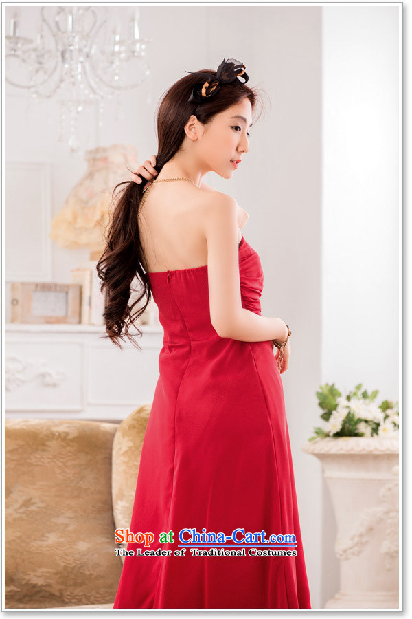 C.o.d. 2015 new anointed chest video pre dress xl pure color chiffon slips under the auspices of the annual mm thick evening dress red XXXL red bows approximately 160-180 catty picture, prices, brand platters! The elections are supplied in the national character of distribution, so action, buy now enjoy more preferential! As soon as possible.