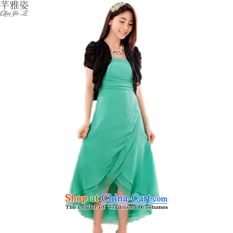 C.o.d. 2015 new anointed chest video pre dress xl pure color chiffon slips under the auspices of the annual mm thick evening dress red XXXL red bows approximately 160-180, Hazel (QIANYAZI constitution) , , , shopping on the Internet