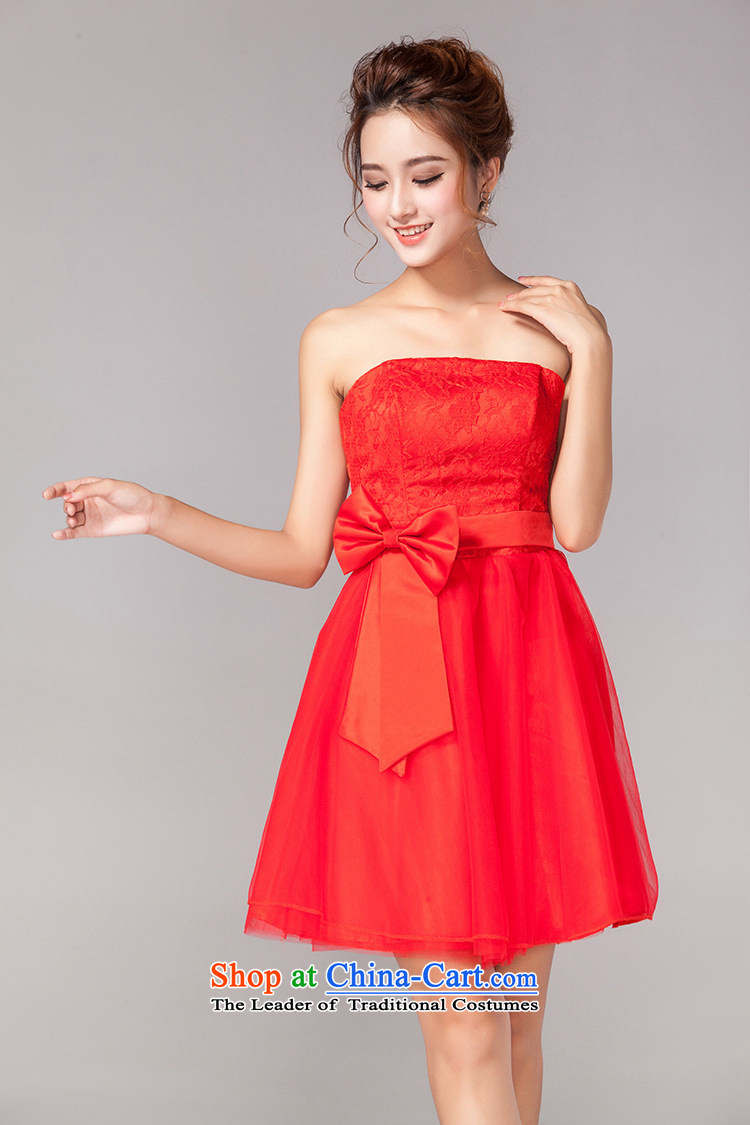 Optimize the new 2015 Hong-short of red marriages wedding dresses bows bridesmaid services serving the spring and summer evening dress small dress dm5104 dual shoulder type M picture, prices, brand platters! The elections are supplied in the national character of distribution, so action, buy now enjoy more preferential! As soon as possible.