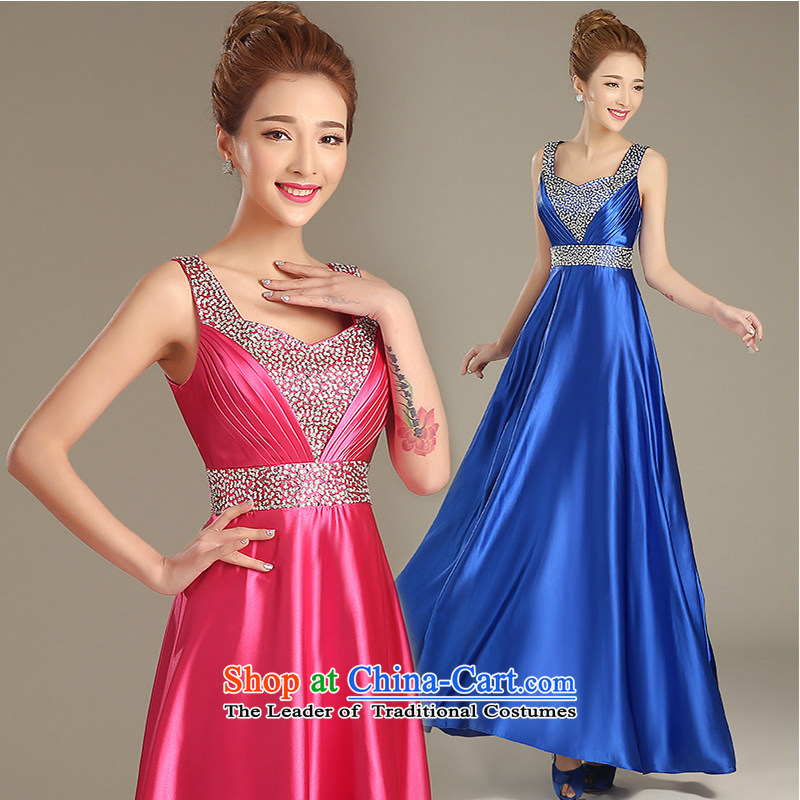 The first white into about 2015 summer evening dresses new marriages banquet bows services shoulder won Sau San moderator evening dresses female long watermelon red tailored to contact customer service, white first into about shopping on the Internet has been pressed.