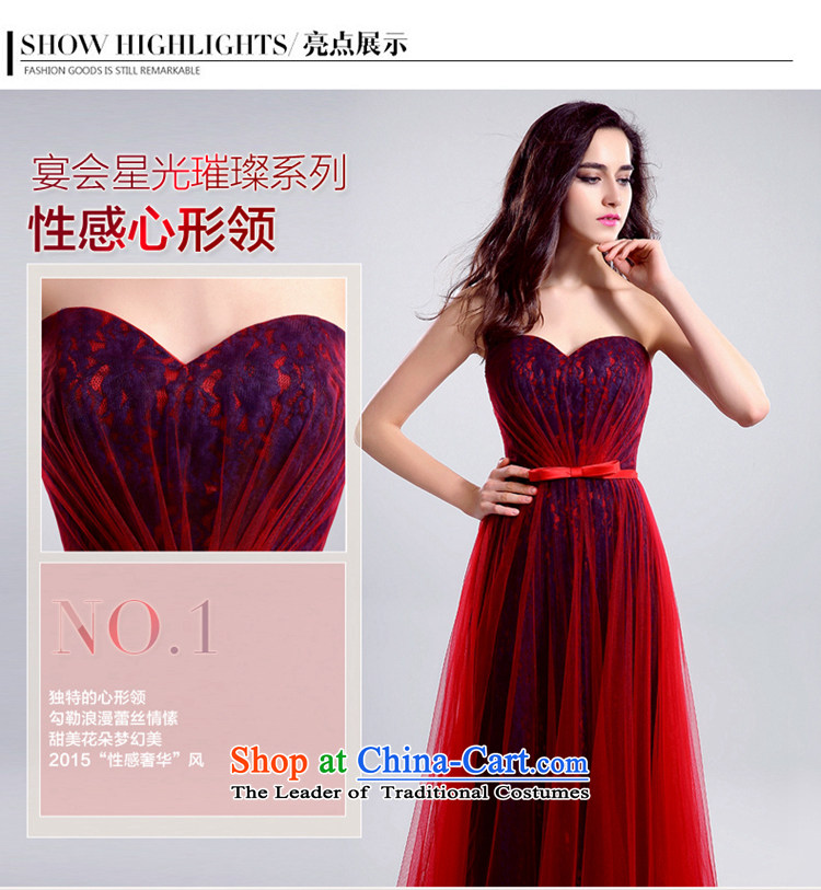 The Syrian brides wedding dresses time wiping the chest long drink served the betrothal of Sau San evening dress will car models banquet bridesmaid dress wine red S picture, prices, brand platters! The elections are supplied in the national character of distribution, so action, buy now enjoy more preferential! As soon as possible.