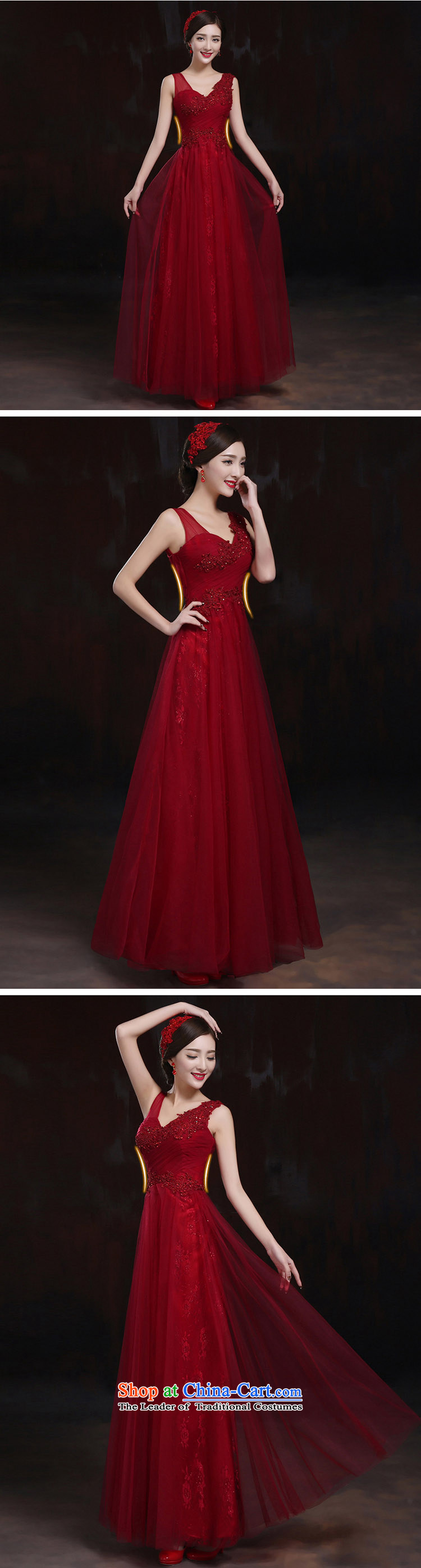 Pure Love bamboo yarn lace wedding dresses bride red wedding slotted shoulder wedding package wedding dresses shoulder straps Summer 2015 Spring, dark red S picture, prices, brand platters! The elections are supplied in the national character of distribution, so action, buy now enjoy more preferential! As soon as possible.