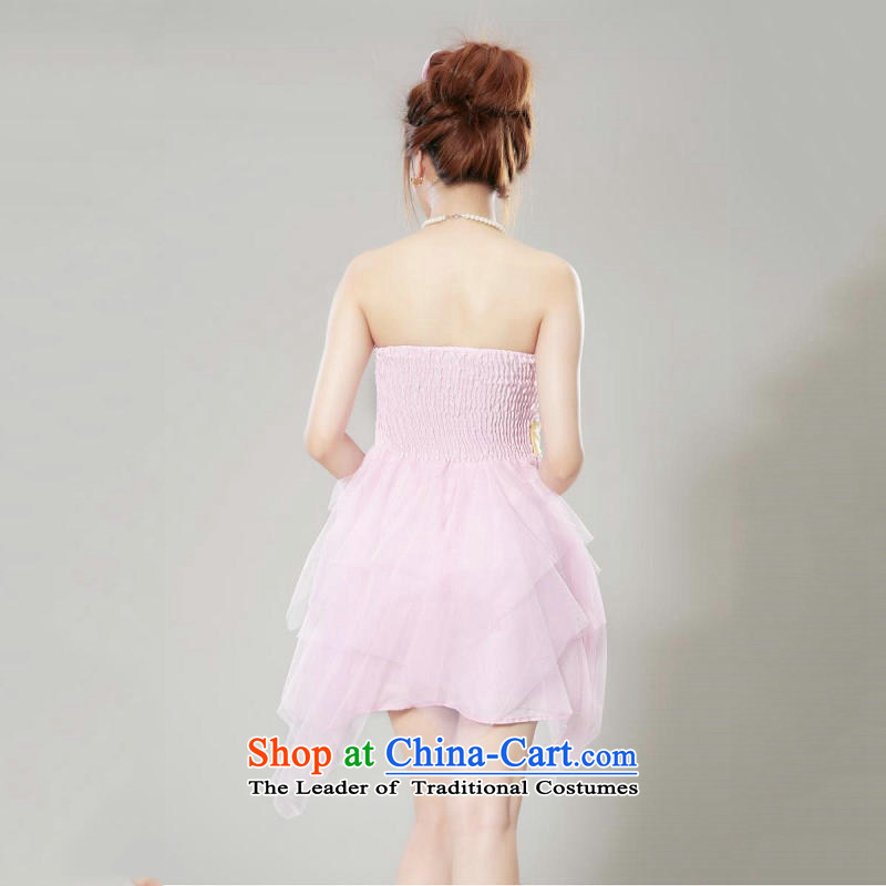 Yet a new summer, bridal bridesmaid service in a small dress bon bon apron skirt ceremonial performances services are code of 6502 pink naoji a , , , shopping on the Internet