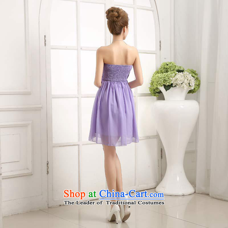 Yet, a dress bridesmaid Dress Short of new 2015 Summer anointed chest bridesmaid service banquet betrothal small Female dress code is a light purple 6503, a , , , shopping on the Internet