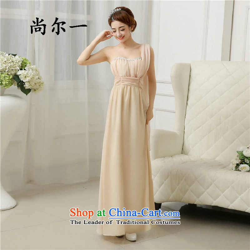 Yet, a new 2015 Summer bridesmaid dresses and chest bridesmaid service long skirt sister bridesmaid mission 6507 champagne color are code
