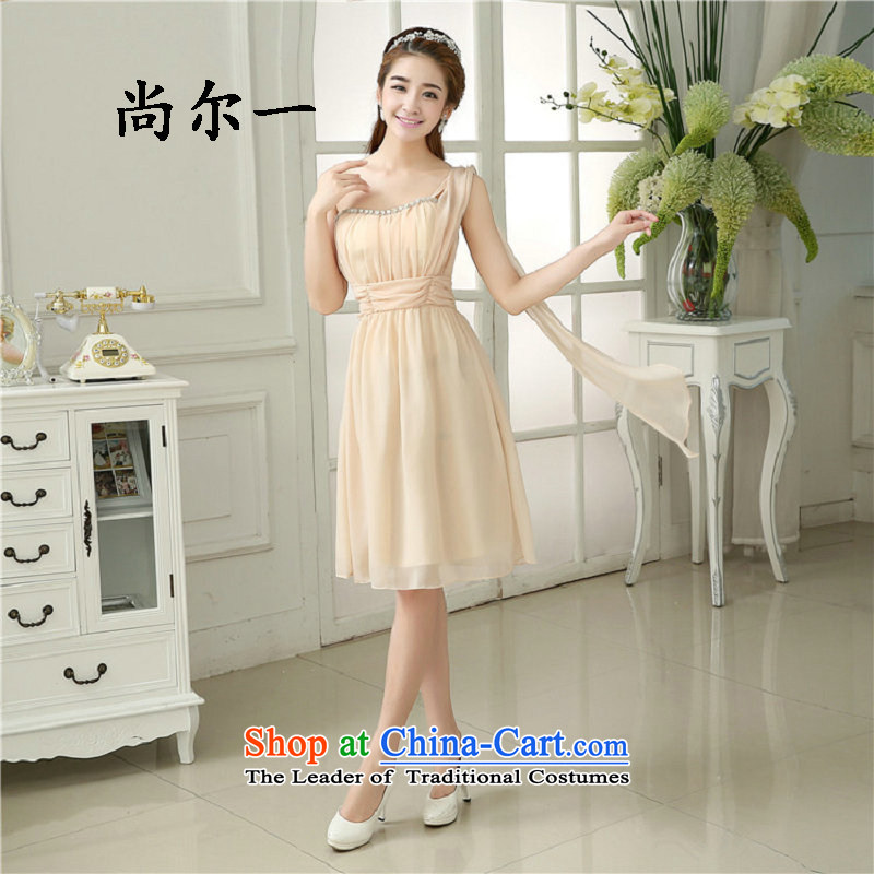 Naoji a bridesmaid Services Mr Ronald 2015 new bridesmaid Dress Short of mission sister skirt graduated from small dress evening dress champagne color are code 6509, yet a , , , shopping on the Internet