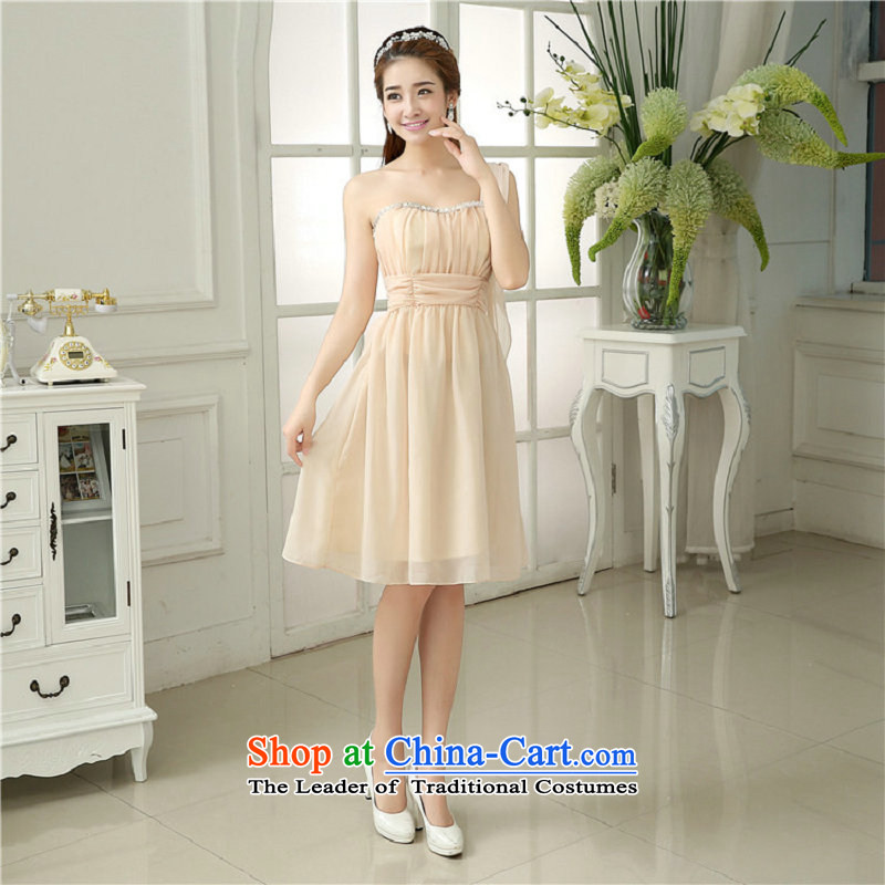 Naoji a bridesmaid Services Mr Ronald 2015 new bridesmaid Dress Short of mission sister skirt graduated from small dress evening dress champagne color are code 6509, yet a , , , shopping on the Internet