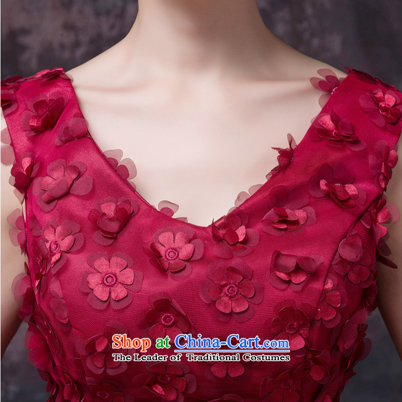 The first white into about bride bows Services Mr Ronald 2015 Spring Red Dress Short of marriage shoulders bridesmaid small dress banquet female wine red XXL, white first into about shopping on the Internet has been pressed.