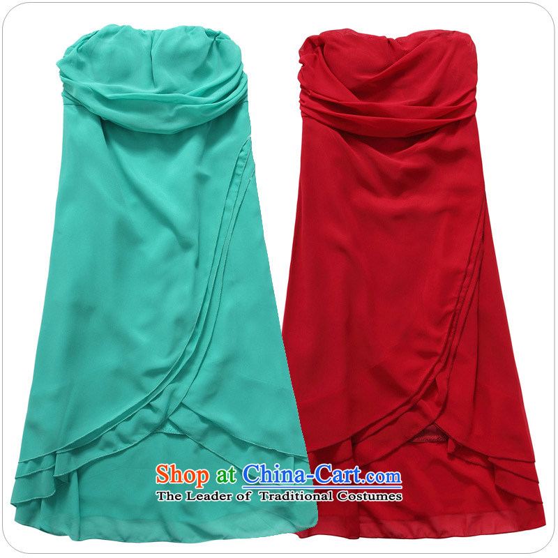2015 new large JK2 code solid color with long dresses skirts chest temperament minimalist graphics thin chiffon long skirt suits scarlet are recommended 100 yards around 922.747 ,JK2.YY,,, shopping on the Internet
