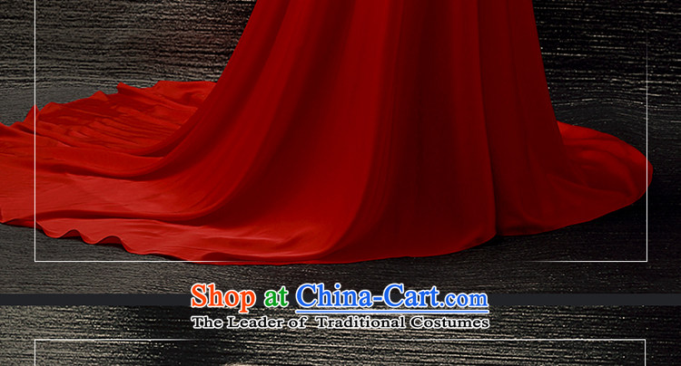 The Holy her wedding dresses Summer 2015 new red crowsfoot bride bows dress large Ms. large tail bride skirt RED M picture, prices, brand platters! The elections are supplied in the national character of distribution, so action, buy now enjoy more preferential! As soon as possible.