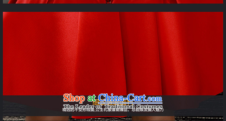 The Holy her wedding dress 2015 new bride services of the word bows shoulder Female dress short of red Summer Wedding evening dresses wedding red XL Photo, prices, brand platters! The elections are supplied in the national character of distribution, so action, buy now enjoy more preferential! As soon as possible.