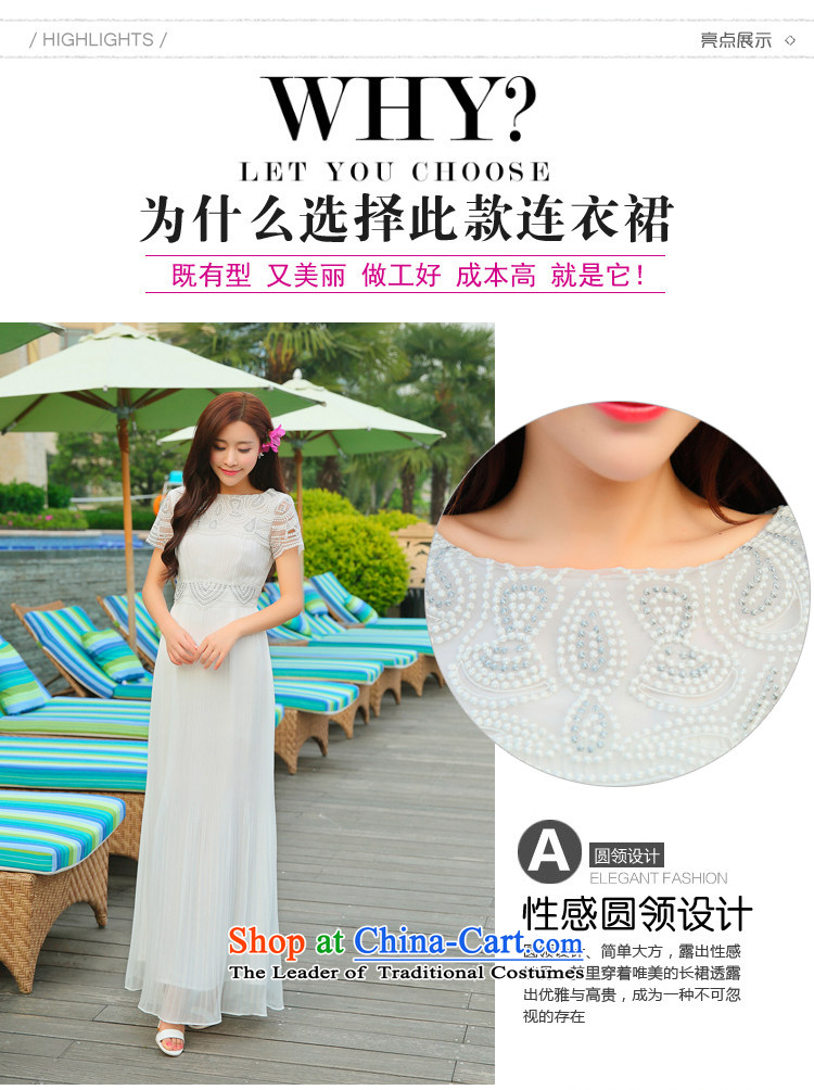 The 2015 Dili Blair and a new summer for women Lace Embroidery short-sleeved white dresses like Susy Nagle dragging evening dress 8127 White M picture, prices, brand platters! The elections are supplied in the national character of distribution, so action, buy now enjoy more preferential! As soon as possible.