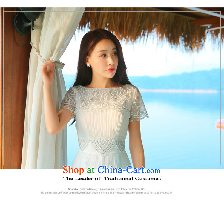 The 2015 Dili Blair and a new summer for women Lace Embroidery short-sleeved white dresses like Susy Nagle dragging evening dress 8127 White M picture, prices, brand platters! The elections are supplied in the national character of distribution, so action, buy now enjoy more preferential! As soon as possible.