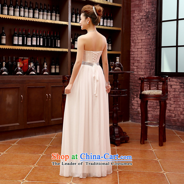 Time The new bride 2015 Syria bows to marry a pregnant woman dress bridesmaid service long champagne color bridesmaid mission sister dress skirt sister skirt female m White XL Photo, prices, brand platters! The elections are supplied in the national character of distribution, so action, buy now enjoy more preferential! As soon as possible.