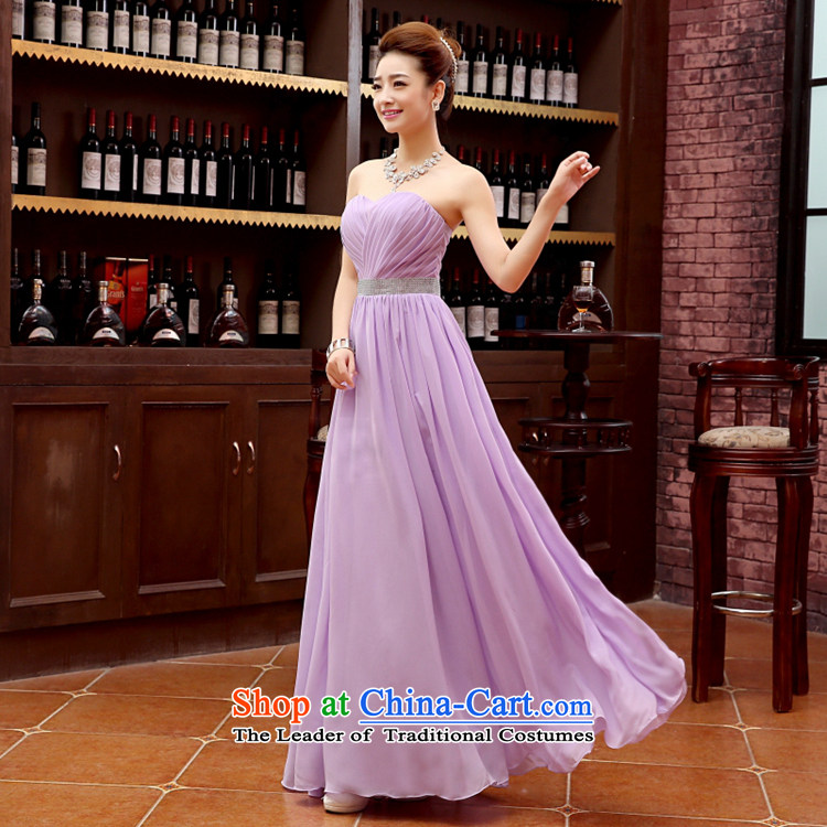Time in Syria bridesmaid dress long 2015 new wiping the chest straps bows services bridesmaid skirt sister skirt performances dress bridesmaid gown evening dress female light purple XXL picture, prices, brand platters! The elections are supplied in the national character of distribution, so action, buy now enjoy more preferential! As soon as possible.