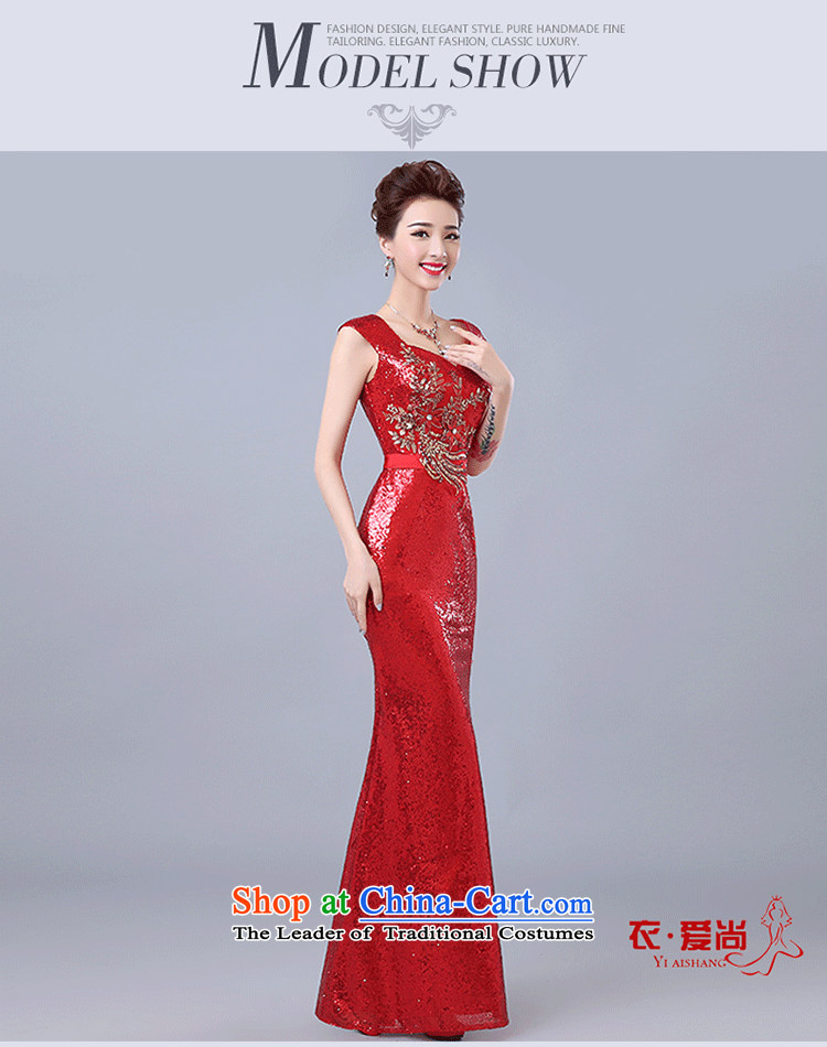 Long On-chip Sau San evening dresses moderator will banquet marriages bows clothes company's annual spring and summer gold XL Photo, prices, brand platters! The elections are supplied in the national character of distribution, so action, buy now enjoy more preferential! As soon as possible.