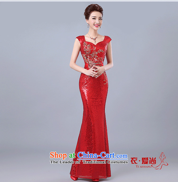 Yi Sang-wedding dresses love spring and summer 2015 new marriages bows to Korean dress stylish banquet shoulders and sexy on chip evening dresses female red XXL picture, prices, brand platters! The elections are supplied in the national character of distribution, so action, buy now enjoy more preferential! As soon as possible.