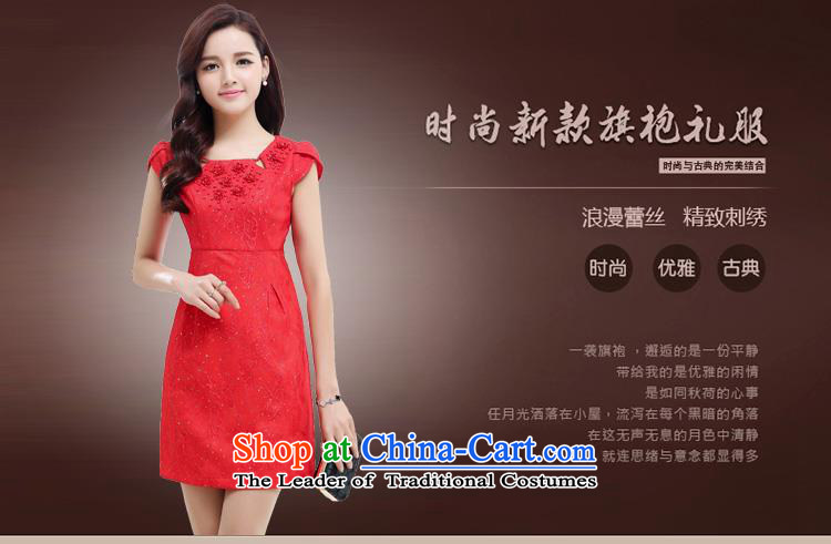Upscale dress 2015 Summer red bridesmaid bridal dresses dress in long serving Sau San video thin bows wedding banquet Red 2XL Photo, prices, brand platters! The elections are supplied in the national character of distribution, so action, buy now enjoy more preferential! As soon as possible.