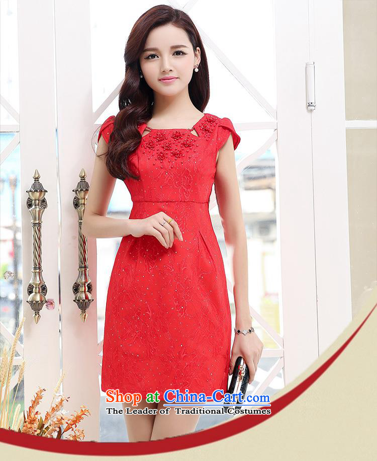 Upscale dress 2015 Summer red bridesmaid bridal dresses dress in long serving Sau San video thin bows wedding banquet Red 2XL Photo, prices, brand platters! The elections are supplied in the national character of distribution, so action, buy now enjoy more preferential! As soon as possible.
